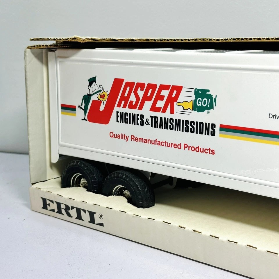 Vintage 1980's Ertl Peterbilt Tractor Trailer Wes-Mar Pressed Steel in Box - Image 4 of 4