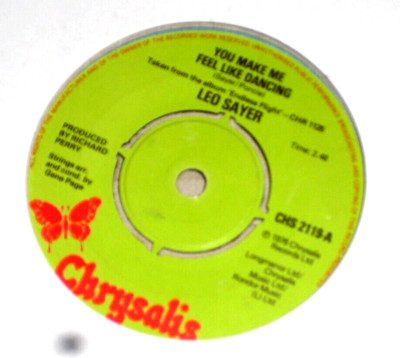 LEO SAYER - YOU MAKE ME FEEL LIKE DANCING -7'' - chrysalis CHS 2119-A