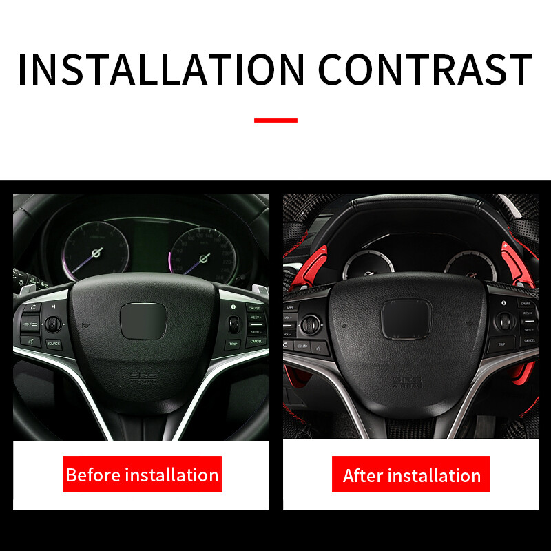 Black Steering Wheel Shift paddle Shifter Extension For Honda Accord Odyssey CRV eBay