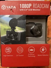Dash Cam 2.4" LCD Monitor HD1080P RoadCam by YADA - Windshield Mount -New