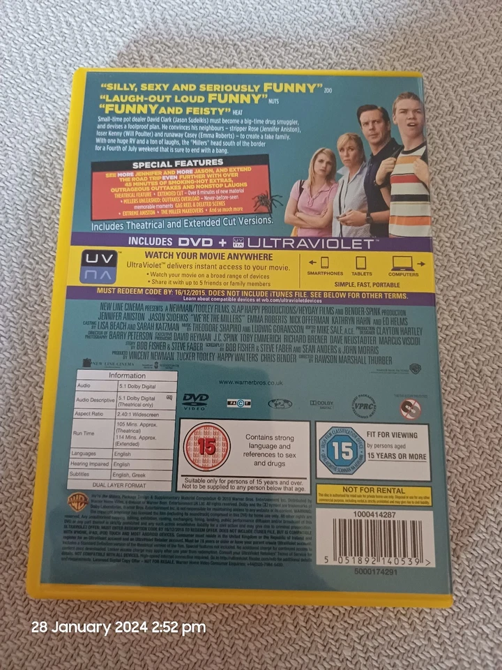 We're The Millers (DVD, 2013) - Image 2 of 4