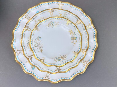 ROYAL CROWN DERBY Normandie dinner Service for 12, 88pcs Bone