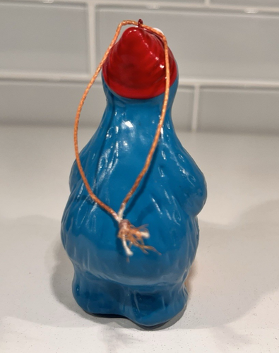 Cookie Monster Ornament Hand-Painted Tiawan Ceramic Sesame Street  3½" Hammer - Zdjęcie 13 z 16