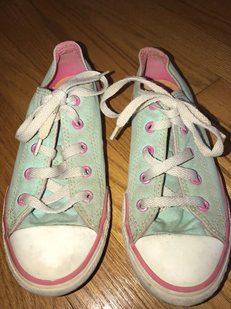 Girls mint converse cheap