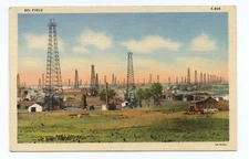 Oil Field Petroleum Industry Postcard