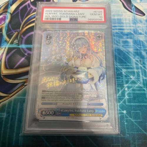 PSA 10 Hololive LAMYART LAMY YUKIHANA HOL/W91-E126 SP Weiss Schwarz Signed 2021