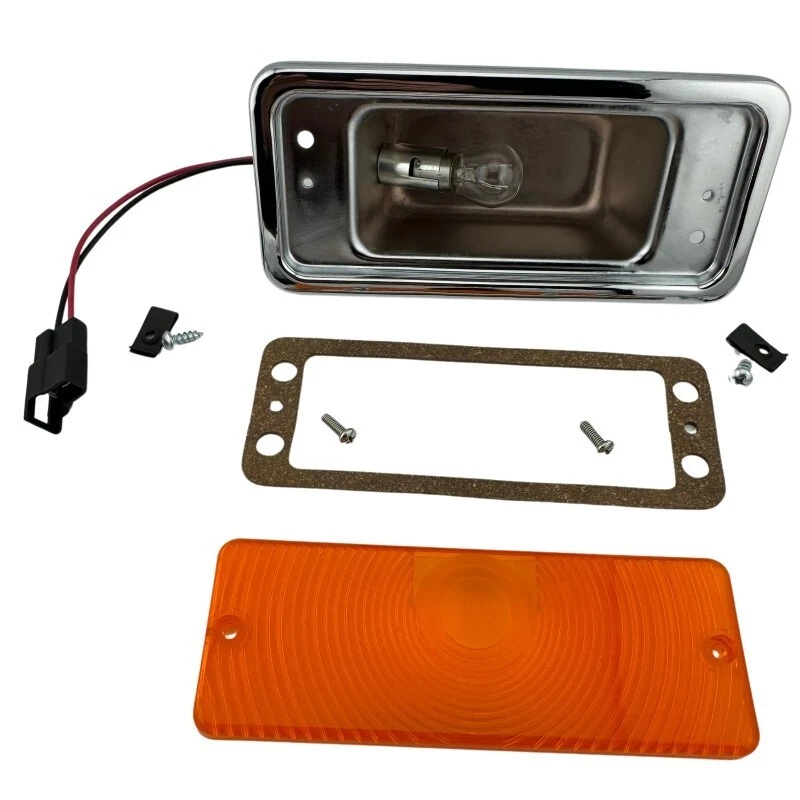 International Scout 800 Scout II Travelall D-series -Chrome Turn Signal Assembly - Image 2 of 4