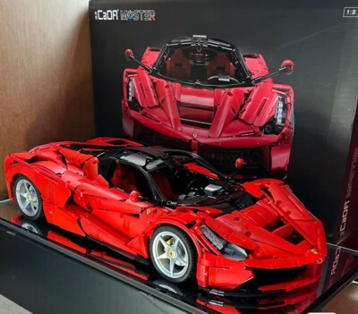 CADA Technic Ferrari LaFerrari, Race Car Model Building Kit, 1:8