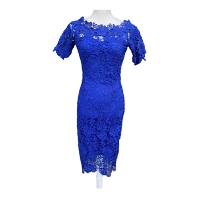 Casual Dresses Knee Length Women's Royal Blue Cocktail - Main Image