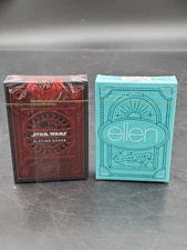 2 NEW Decks Theory 11 Playing Cards Ellen Degeneres Red Star Wars Sith Dark Side