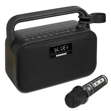 Boombox Party Speaker with Microphone - Wireless Portable Karaoke Machine for Ki