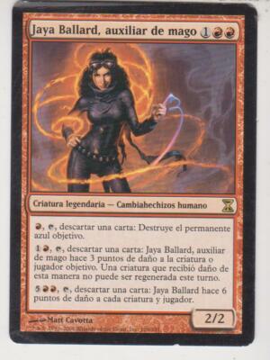 Magic MTG Tradingcard Time Spiral 2006 Jaya Ballard, Task Mage 166/301 Spanish