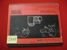 1981 FACTORY FORD ELECTRONIC ENGINE CONTROLS EEC-III FBC EFI CHART 4 D/S TECH VG