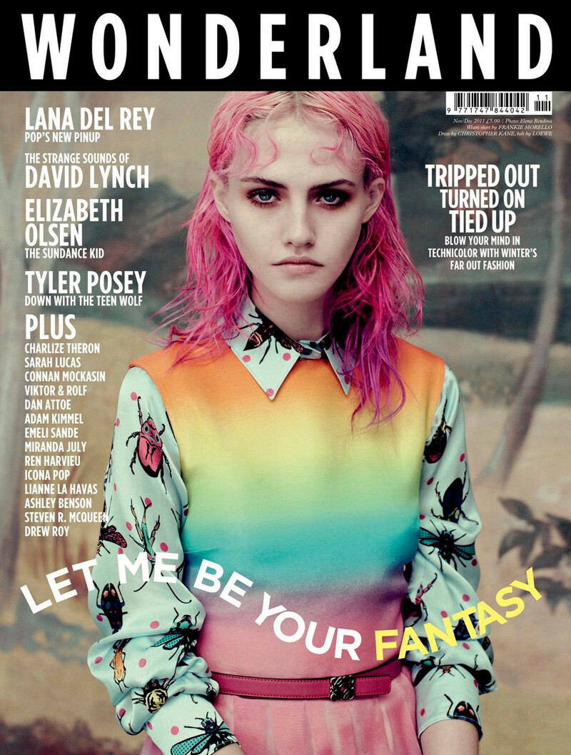 WONDERLAND November /Dec 2011 LANA DEL REY Charlize Theron ELIZABETH OLSEN @ NEW