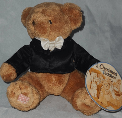 2002 Enesco plush Cherished Teddies ''GROOM'' Wedding Bear