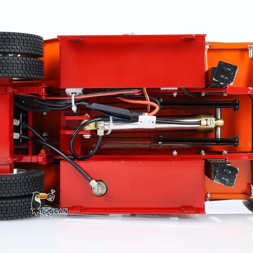 Metal 1/14 Hydraulic Dump Trailer W/Electric Legs for TAMIYA RC Tractor Trucks - Picture 13 of 20