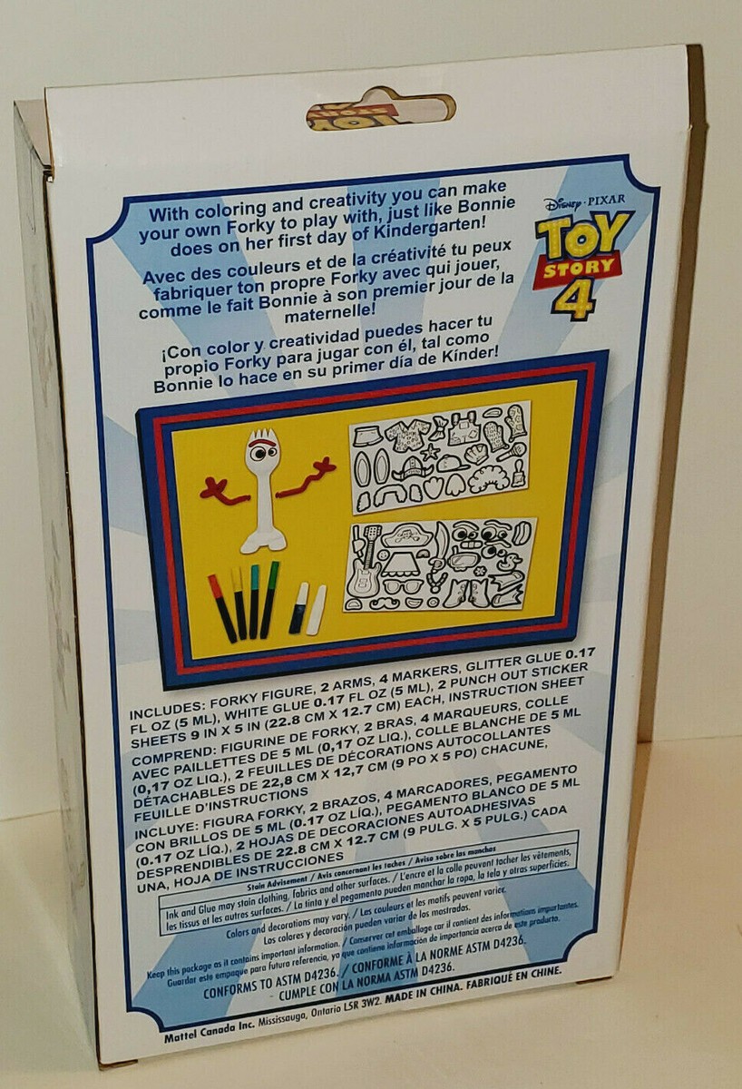 DISNEY PIXAR TOY STORY 4 MAKE YOUR OWN FORKY CUSTOMIZABLE PLAY SET