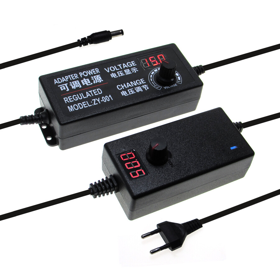 Adaptateur Secteur Réglable 3V-24V 120W - 14 Embouts Inclus Pour LED, Ordinateurs, Imprimantes