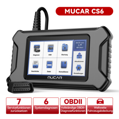 2026 MUCAR CS6 Profi KFZ Diagnosegerät Auto Auslesegerät OBD2 Scanner BCM TPMS