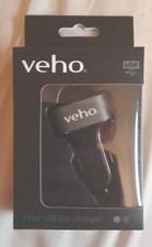Image of VEHO TRIPLE USB 5V 5.1A CAR CHARGER FOR USB CHARGED DEVICES - BLACK - VAA-010