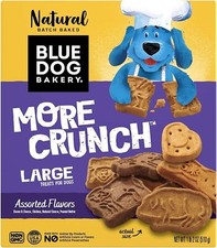 Blue Dog Bakery Natural Dog Treats, More Crunch Large, Assorted Flavors, 20oz 6