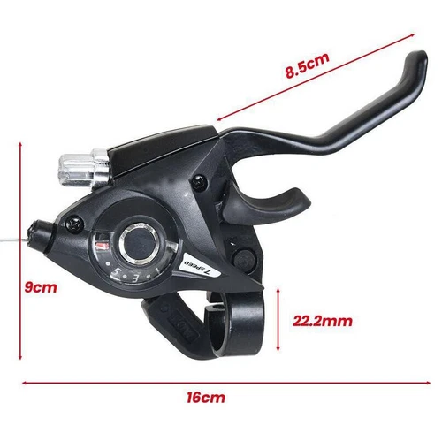 2er fahrrad schalthebel altus für shimano 3x7-fach 21-gang schaltung V-brake DE - Bild 4 von 9