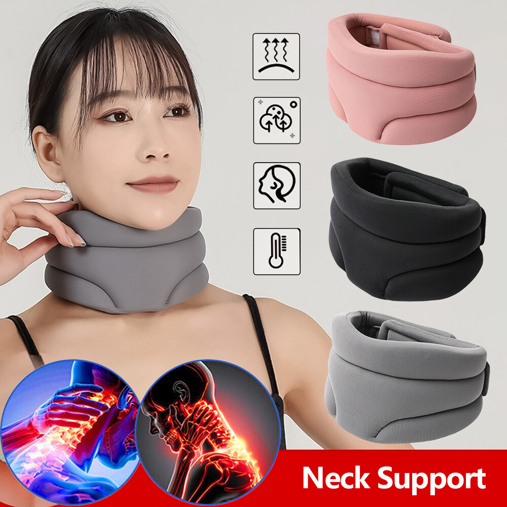 Neck Brace Support Adjustable Soft Foam Collar Cervical Arthritis Running Relief