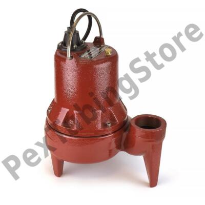 Manual Sewage Pump, 10' cord, 1/2 HP, 115V