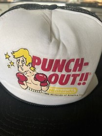 Punch-Out Nintendo America NES Game Era 1988 Promotional Cap Promo Hat Rare Vtg