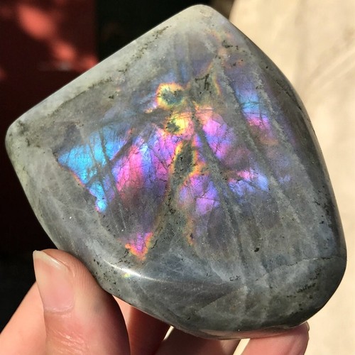 320G Natural Purple Labradorite Quartz Freeform Crystal Mineral specimen Healing - Bild 2 von 24