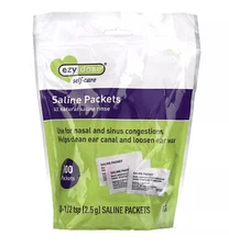 New - Self-Care, Saline Packets, 100 Packets