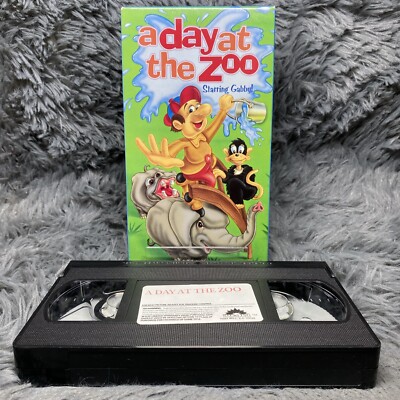 A Day At The Zoo Starring Gabby! VHS 1991 UAV Cartoons Hoppo the