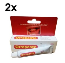 2x ORREPASTE Mouth Ulcer Gel Treatment 5g Relief Oral Inflammatory Free Shipping