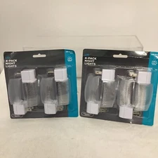 8 x Plug-In LED Automatic Dusk to Dawn Soft White LED Night Light