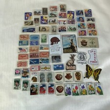 Handmade U. S. Stamps  Misc. Magnets Lot of 71