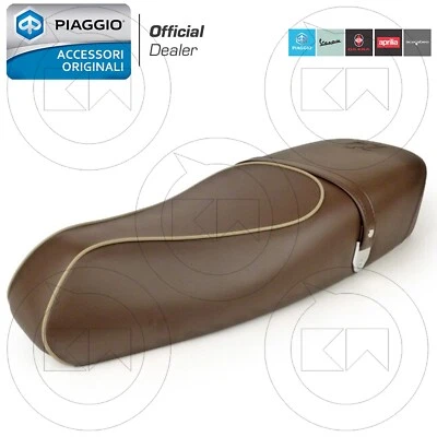 SELLA SELLONE VESPA PX 125 150 200 MARRONE ORIGINALE PIAGGIO 70° ANNIVERSARIO