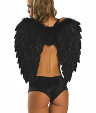 Black Feather Angel Wings