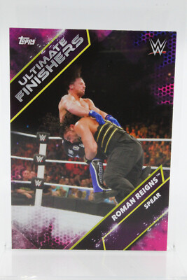WWE 179 Ultimate Finishers Roman Reigns 2021 Topps Near Mint