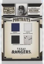 2005 Donruss Prime Patches Portraits Quad Swatch /100 Rafael Palmeiro #P-80 0af