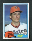 Nolan Ryan California Angels Hall of Fame 1981 Topps MLB Baseball Card #240