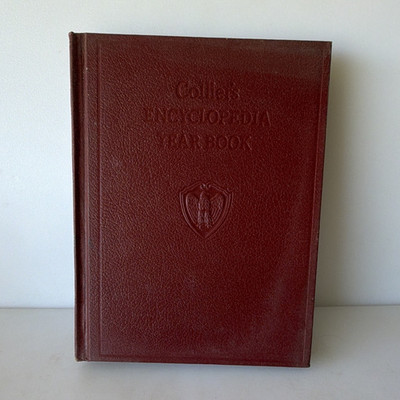 Collier's Encyclopedia Year Book 1957 Hardcover English Reference Book