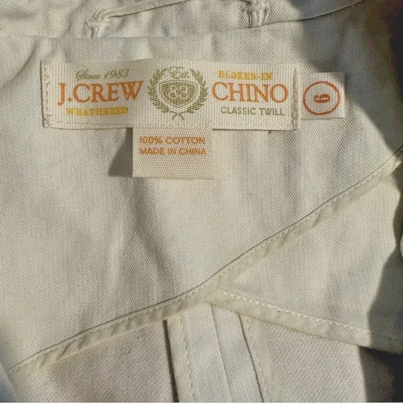 J. Crew Women's Weathered Broken-In Chino Classic Twill Beige Blazer in Size 6 image 4