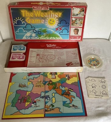 Sammlerstück Vintage Wincey Willis ''Das Wetterspiel'' Brettspiel, Waddingtons