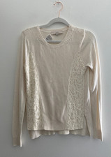 Ann Taylor Loft Ivory Long Sleeve Sweater sz XS New NWT