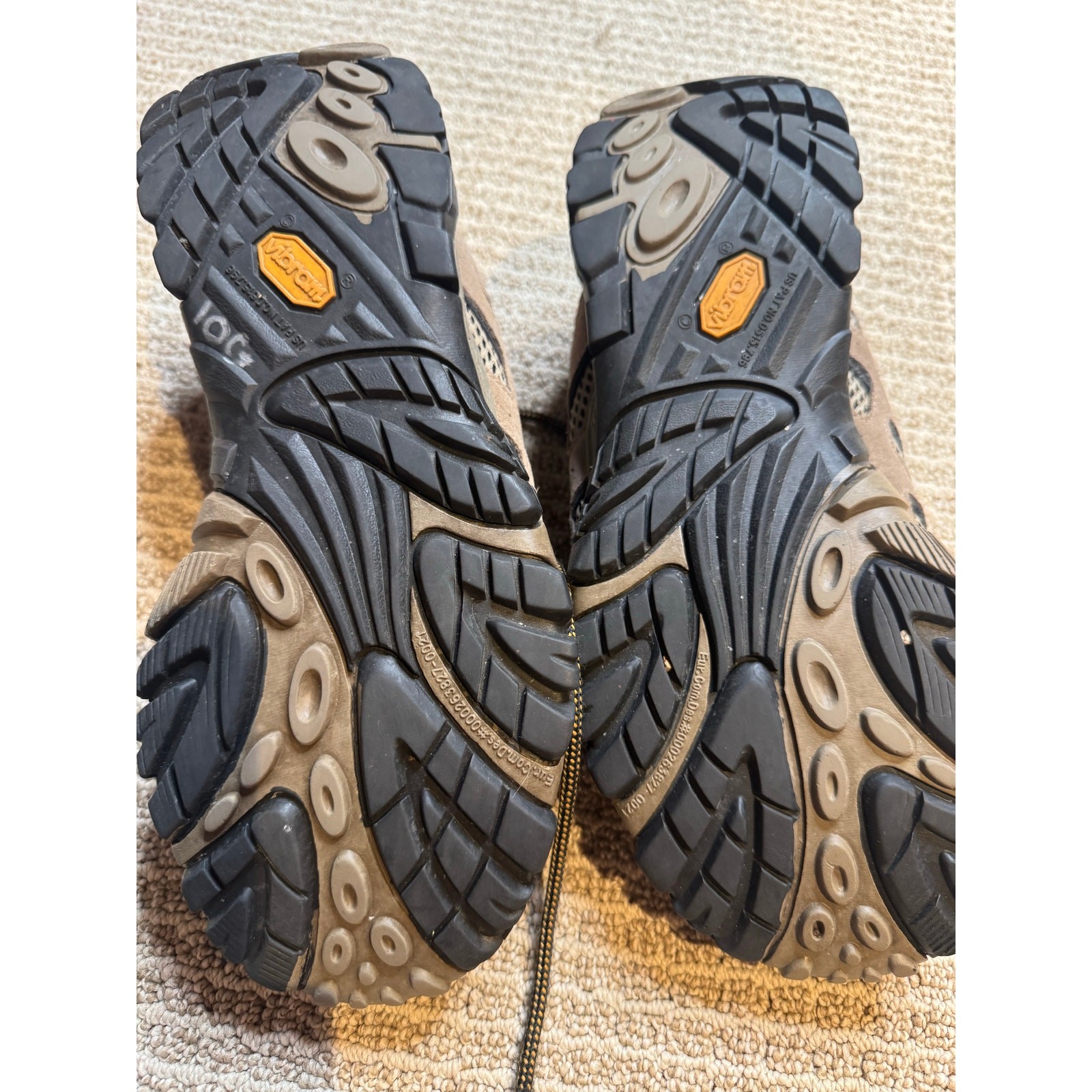 Merrell Moab Ventilatore Noce Taglia 8 5 Vibram Impermeabile Scarpe da Escursionismo Outdoor