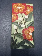 Motawi Tileworks 4x8 Starry Flowers- Green