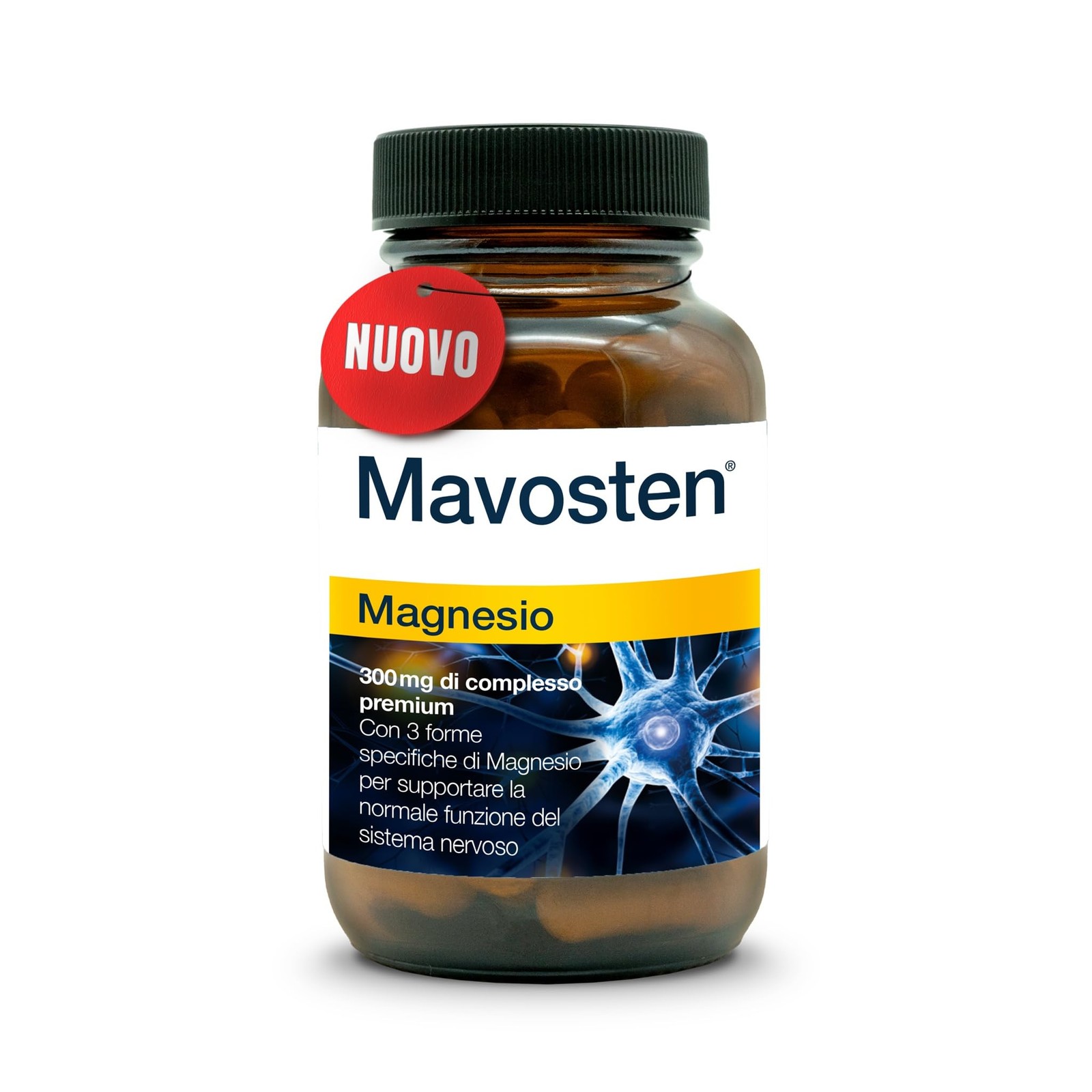 Magnesio Premium 60 Caps | Complesso Naturale per Mente e Corpo