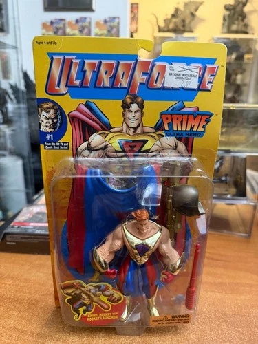 Ultra Force Prime #1 Ultra Hero Bionic Helmet Rocket Launcher Galoob 1995 - product listing photo