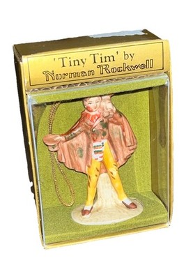 Vintage Tiny Tim by Norman Rockwell A Christmas Carol, Dickens Ornament New