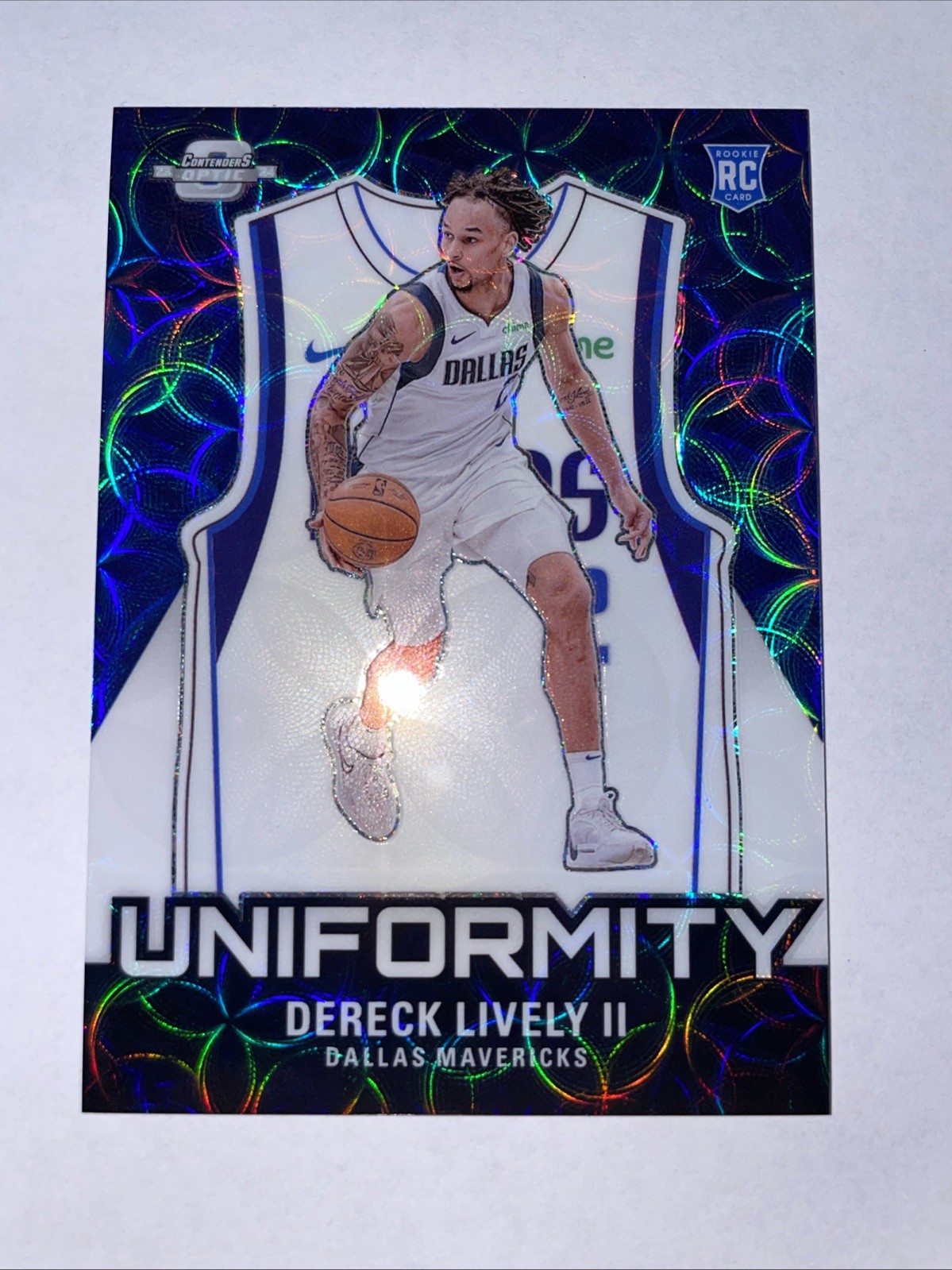 2023-24 Contenders Optic Dereck Lively II Uniformity #19 SCOPE /25
